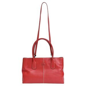 Tod's D Tote Bag in Burgundy Leather